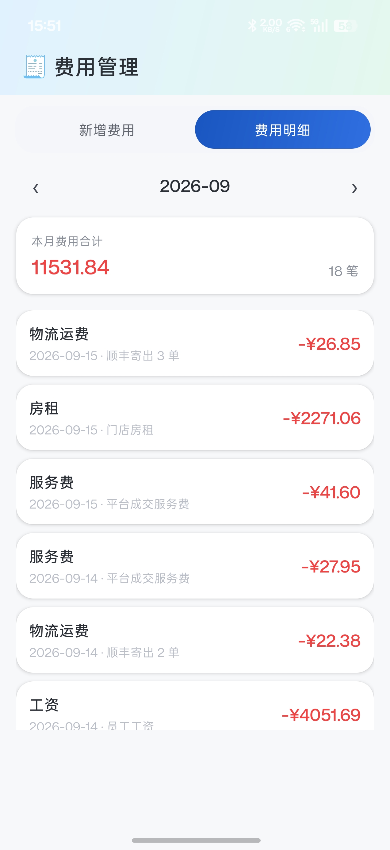 费用管理